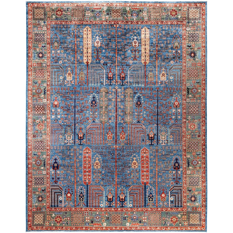 Serapi One-of-a-Kind Hand-Knotted Area Rug - Blue - 9' 3" x 11' 10"
