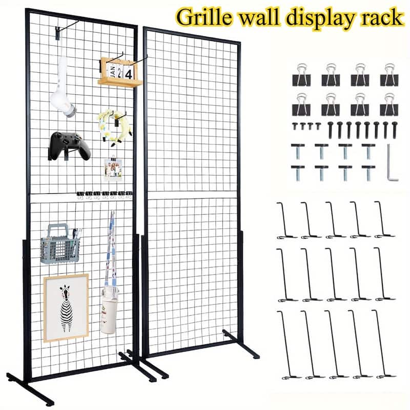 2' x 5.6' Grid Wall Panels Tower(2 Packs),Double-Sided Wire Gridwall