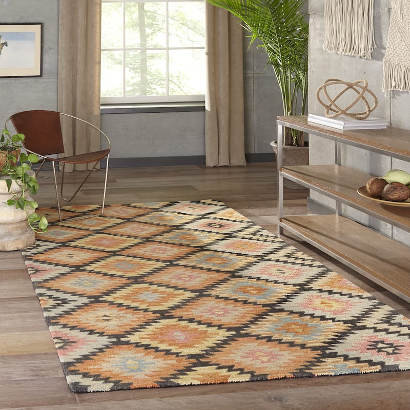 Momeni Tangier Hand Tufted Wool Geometric Area Rug