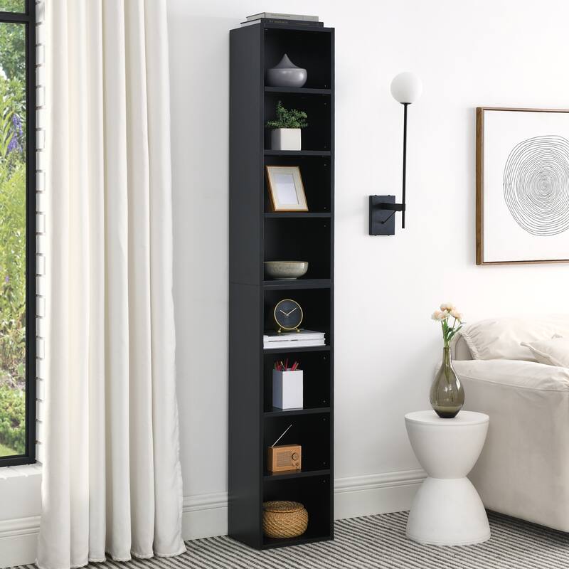 Multi-Purpose 8-Tier Media and Book Storage Rack