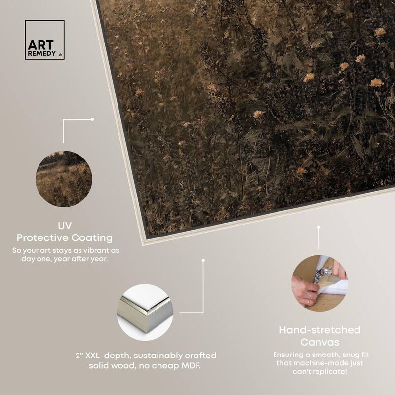 Vintage Meadow Canvas by Art Remedy