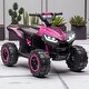 preview thumbnail 13 of 22, 12V Kids Electric ATV Quad Ride-On with Music, Headlights, AUX & USB, Forward/Reverse, Steel Frame, for Ages 3-5
