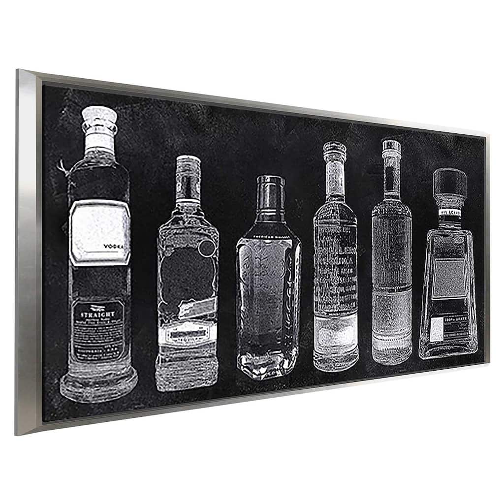 "Bar Cart" Print on Floating Canvas