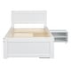 preview thumbnail 11 of 11, Twin Size Storage Platform Bed Frame with Wheels & Drawer