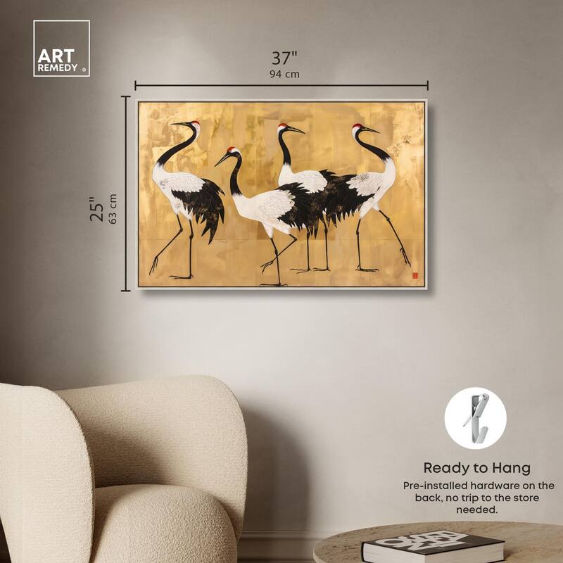 Birds of Gold Canvas by Art Remedy