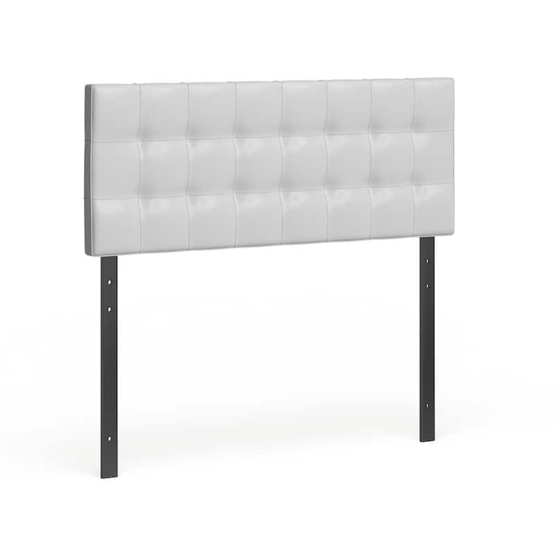 Lily Queen Tufted Headboard - White