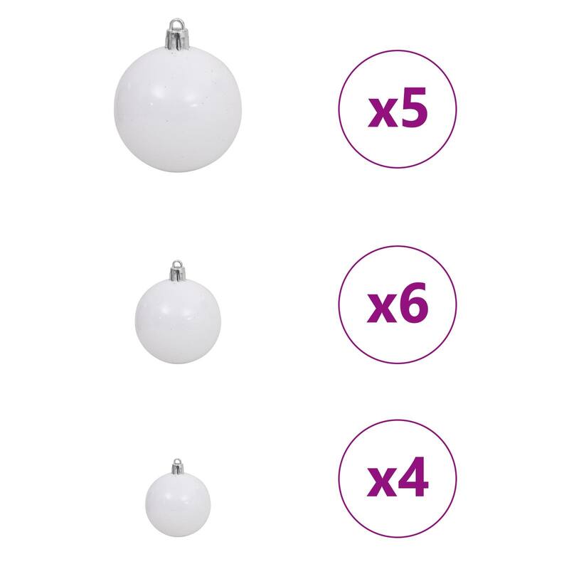 vidaXL Christmas Tree Party Decoration Artificial Slim Tree with Stand PVC