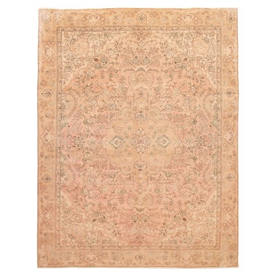 ECARPETGALLERY Hand-knotted Antalya Vintage Light Pink Wool Rug - 9'6 x 12'2