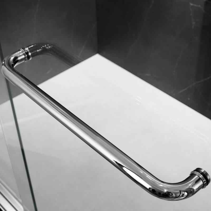 60" W x 74" H Door Sliding Frameless Shower Door with 6mm Tempered Glass