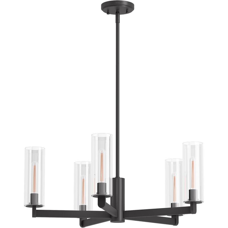 Kohler Lighting 35878-CH05 Crue 5 Light 26" Wide Chandelier with Clear