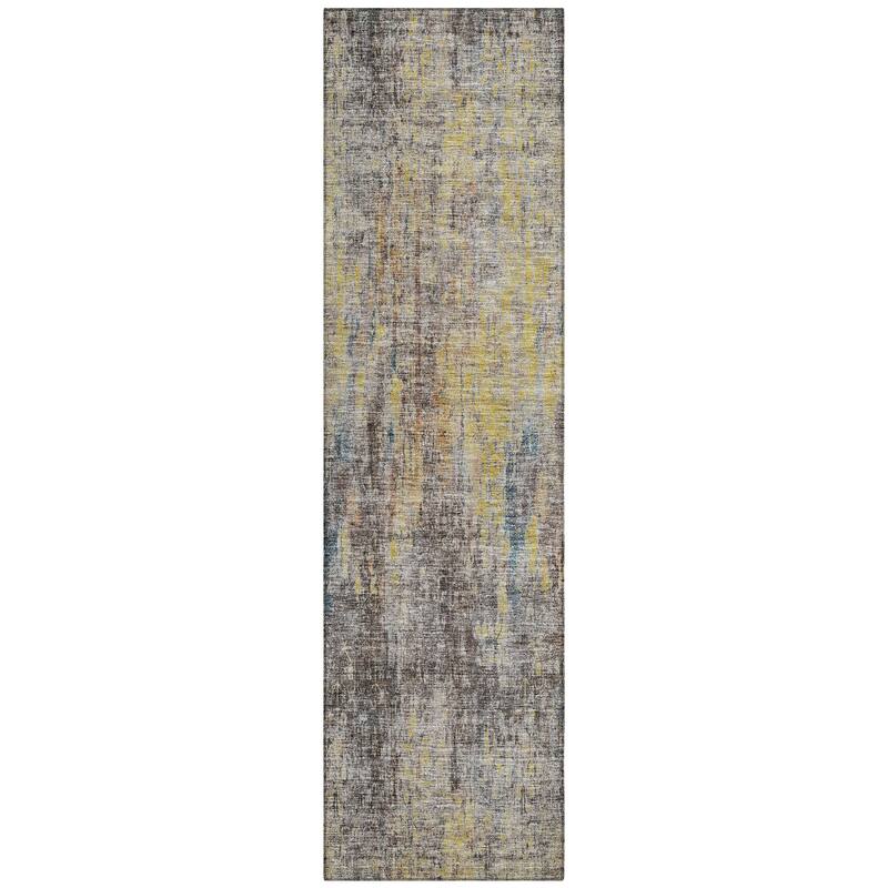 Machine Washable Indoor/ Outdoor Chantille Solid Ombre Rug