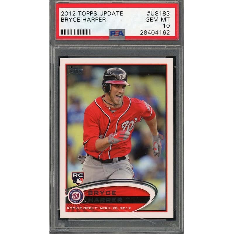 Bryce Harper 2012 Topps Update Baseball Rookie Card RC #US183 Graded PSA 10 - 8'6" x 11'6"