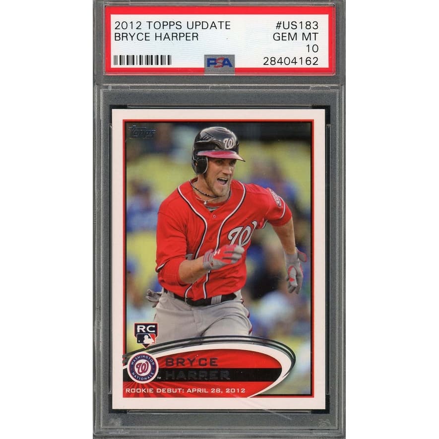 Bryce Harper 2012 Topps Update Baseball Rookie Card RC #US183 Graded PSA 10 - 8'6" x 11'6"