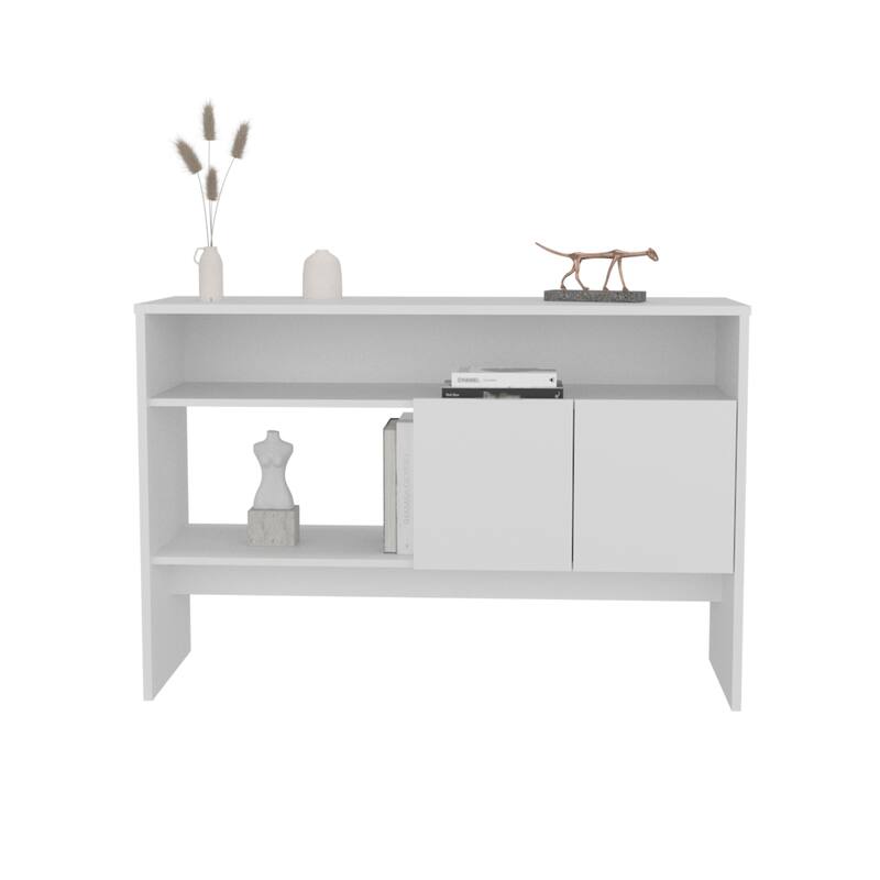 Console Table 31.8" H, with 2 Doors and 3 Shelves