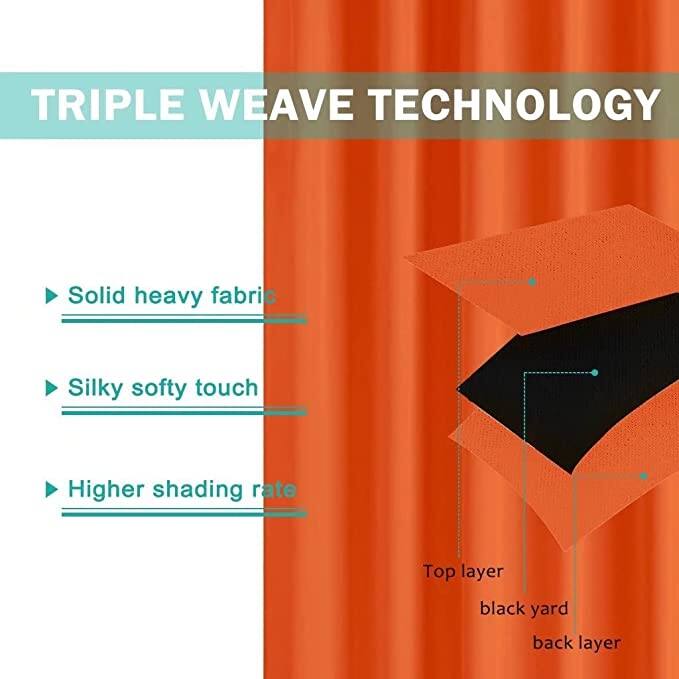 DCP Indoor/Outdoor Blackout Curtains Thermal Privacy Window Panel