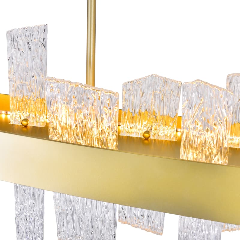 Guadiana 39 in LED Satin Gold Chandelier - Satin Gold