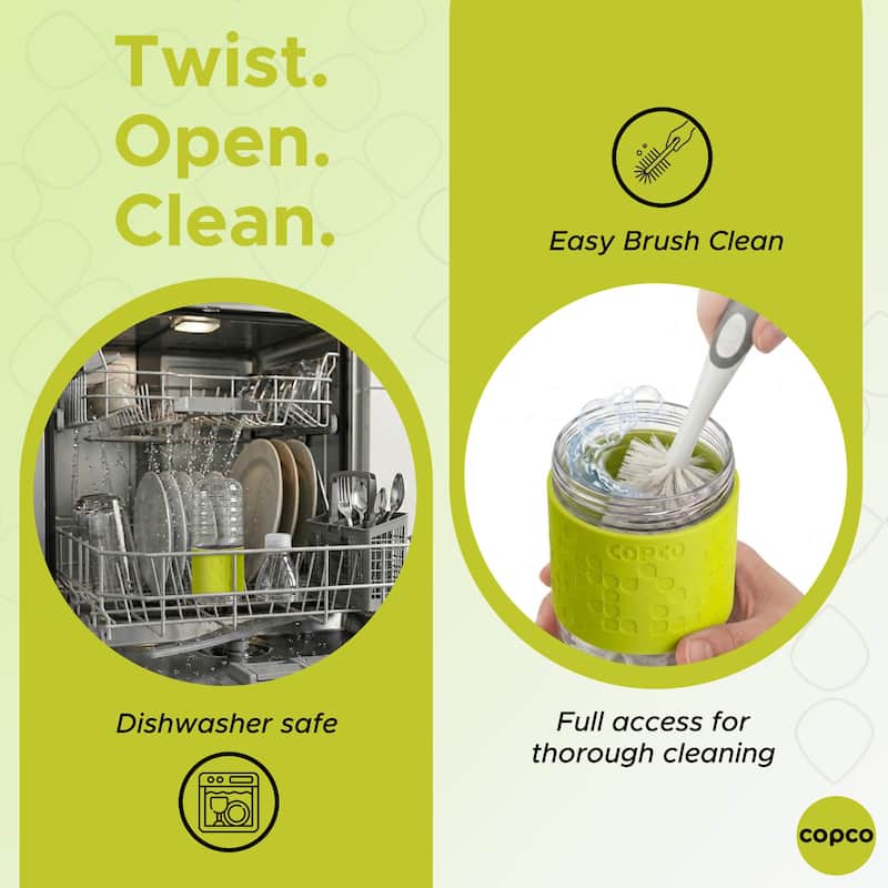 Copco Hydra BPA Free Tritan Water Bottle Set Leak Proof & Dishwasher Safe