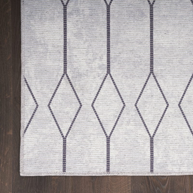 Pebiv Power Loomed Geometric Area Rug By HomeRoots - 8' x 10'