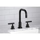 preview thumbnail 4 of 19, Kingston Brass Manhattan 8 in. Widespread Bathroom Faucet