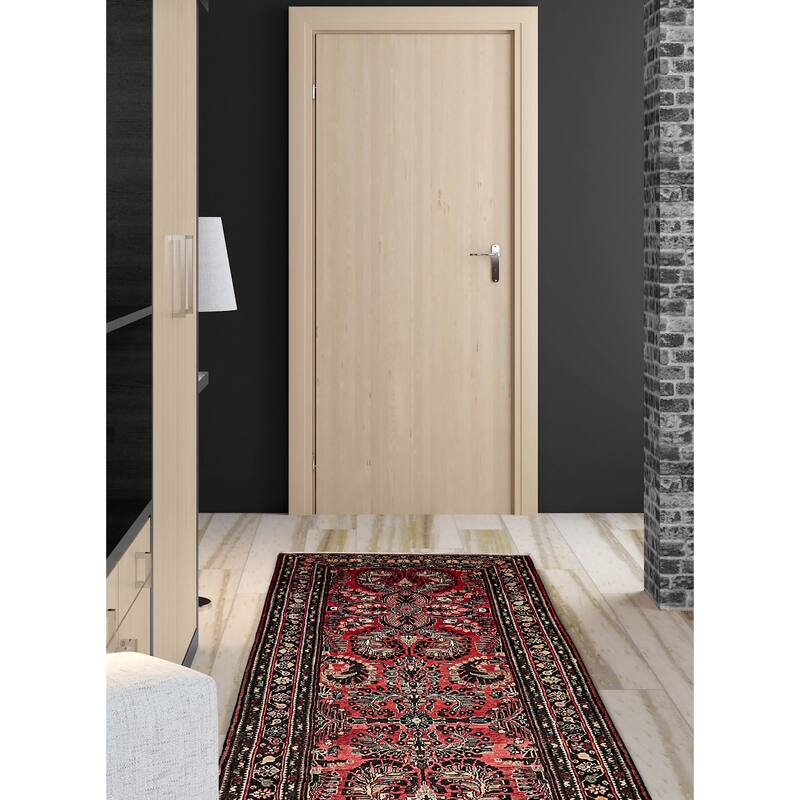 ECARPETGALLERY Hand-knotted Anadol Red Wool Rug - 3'10 x 14'3