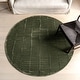 preview thumbnail 11 of 12, Nuloom Kailani Geometric Machine Washable Area Rug 6' x 6' - Round