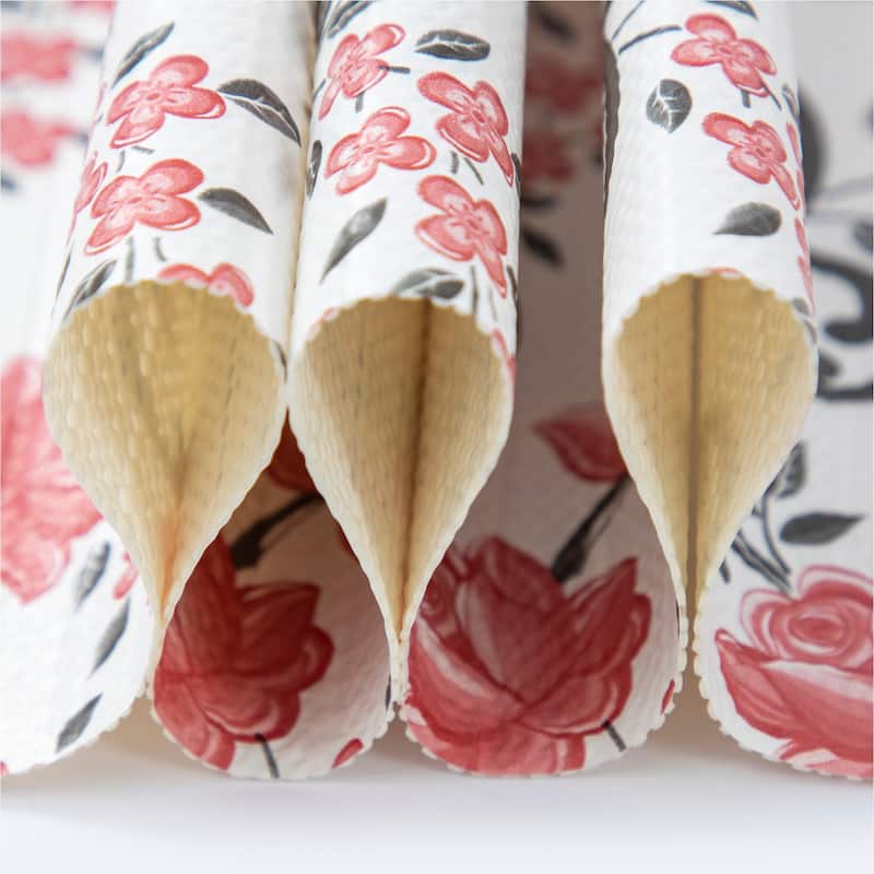 printed foam kitchen shelf liner Independence Day Red Pink Style
