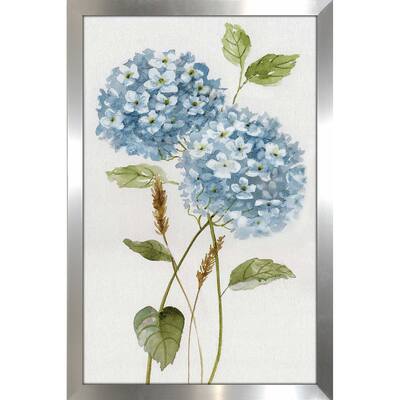 "Petite Blue Hydrangea II (Vertical)" by Nan Print on Acrylic