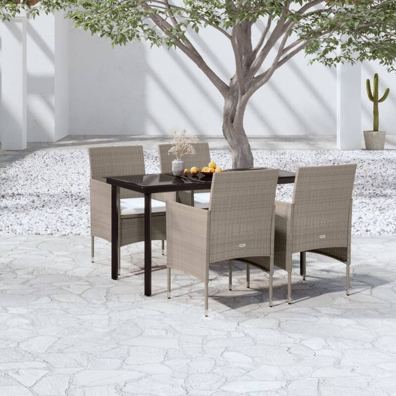 vidaXL Patio Dining Set Outdoor Dining Set Table and Chair Set for Garden