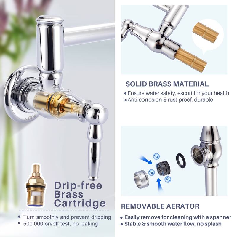 WOWOW Modern Retro Folding Filled Faucet