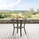 preview thumbnail 1 of 13, Corvus Salerno Outdoor 22-inch Wicker Glass Table