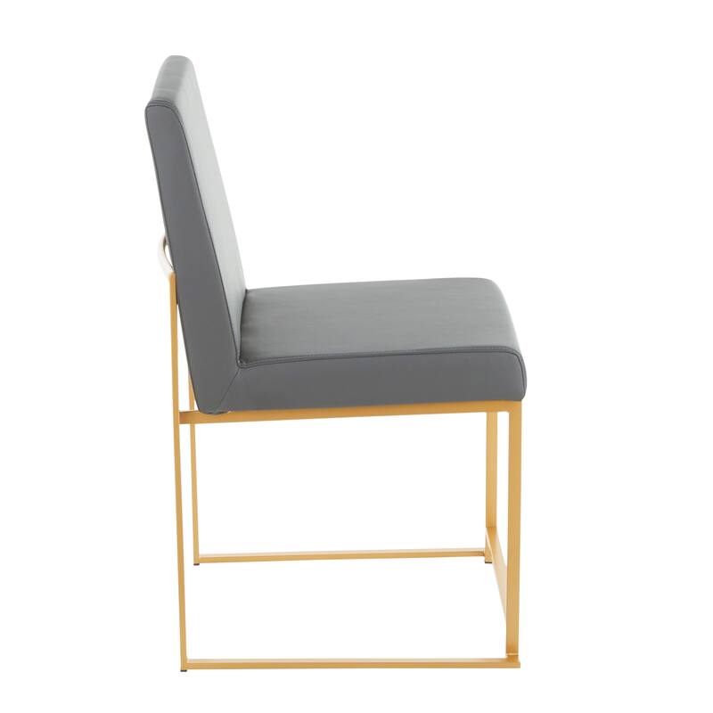 Silver Orchid Forrest Gold High Back Dining Chair - Set of 2