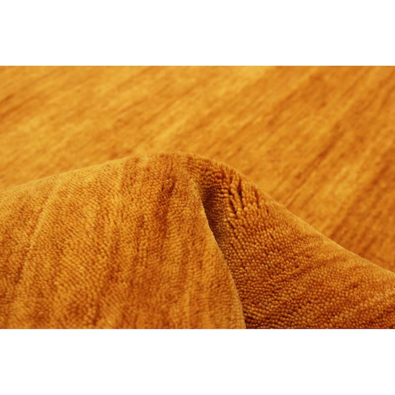 Kashkuli Gabbeh Gold Rug 4'10" x 4'10" - 4'10 x 4'10