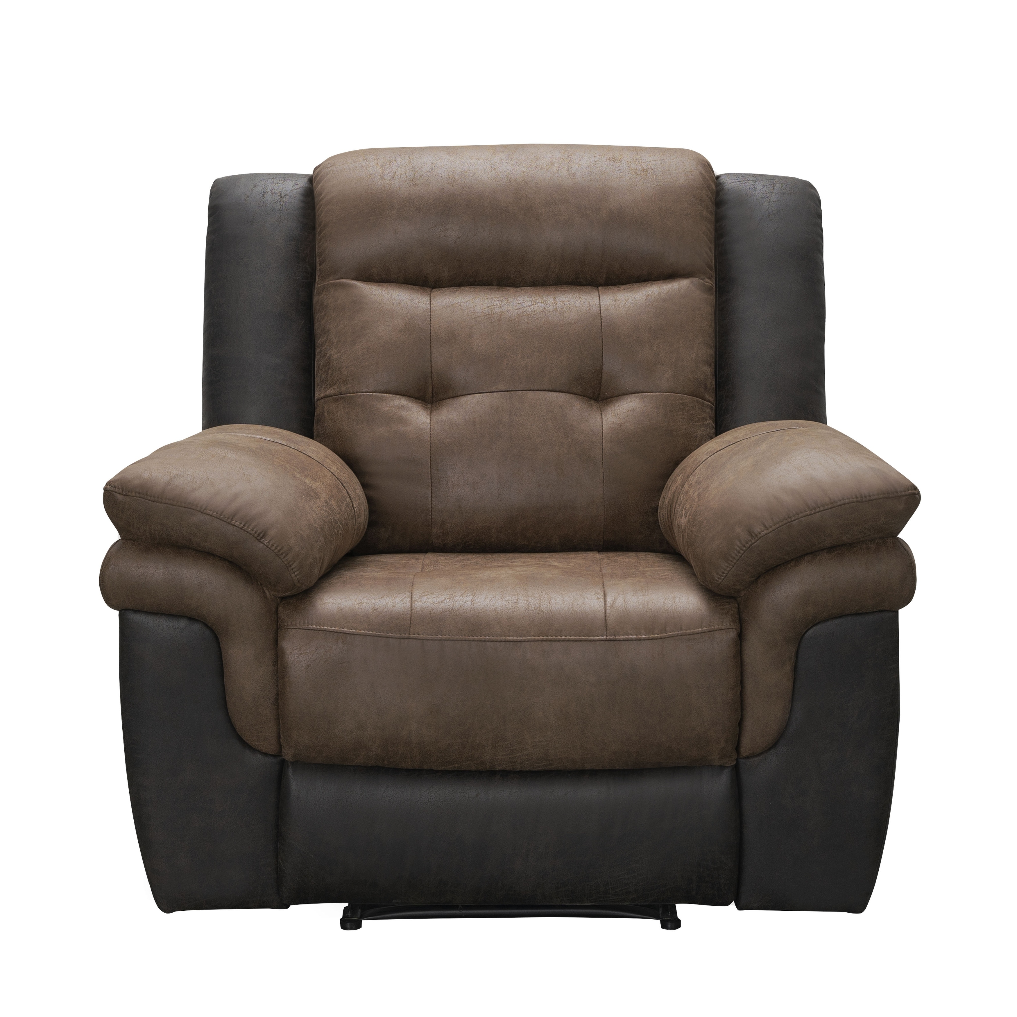 Abbyson Tacoma Two Tone Fabric Power Reclining Sofa Set Bed Bath