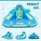 preview thumbnail 4 of 8, Inflatable Water Slide with Dual Slides and Large Splash Pool (Without Blower) - 162" x 137" x 82" (L x W x H)