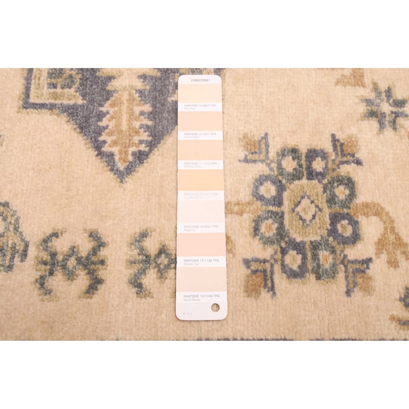 ECARPETGALLERY Hand-knotted Finest Oushak Ivory Wool Rug - 5'11 x 8'11