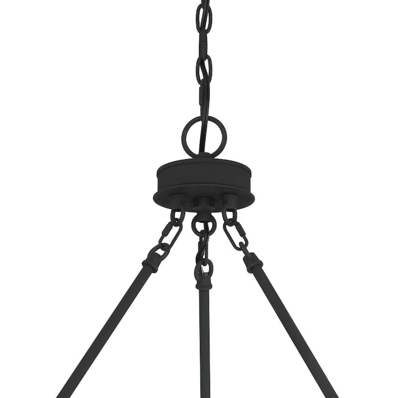Acroma 2-Tier 24-Light Farmhouse Round High Ceiling Light Wagon Wheel Chandelier