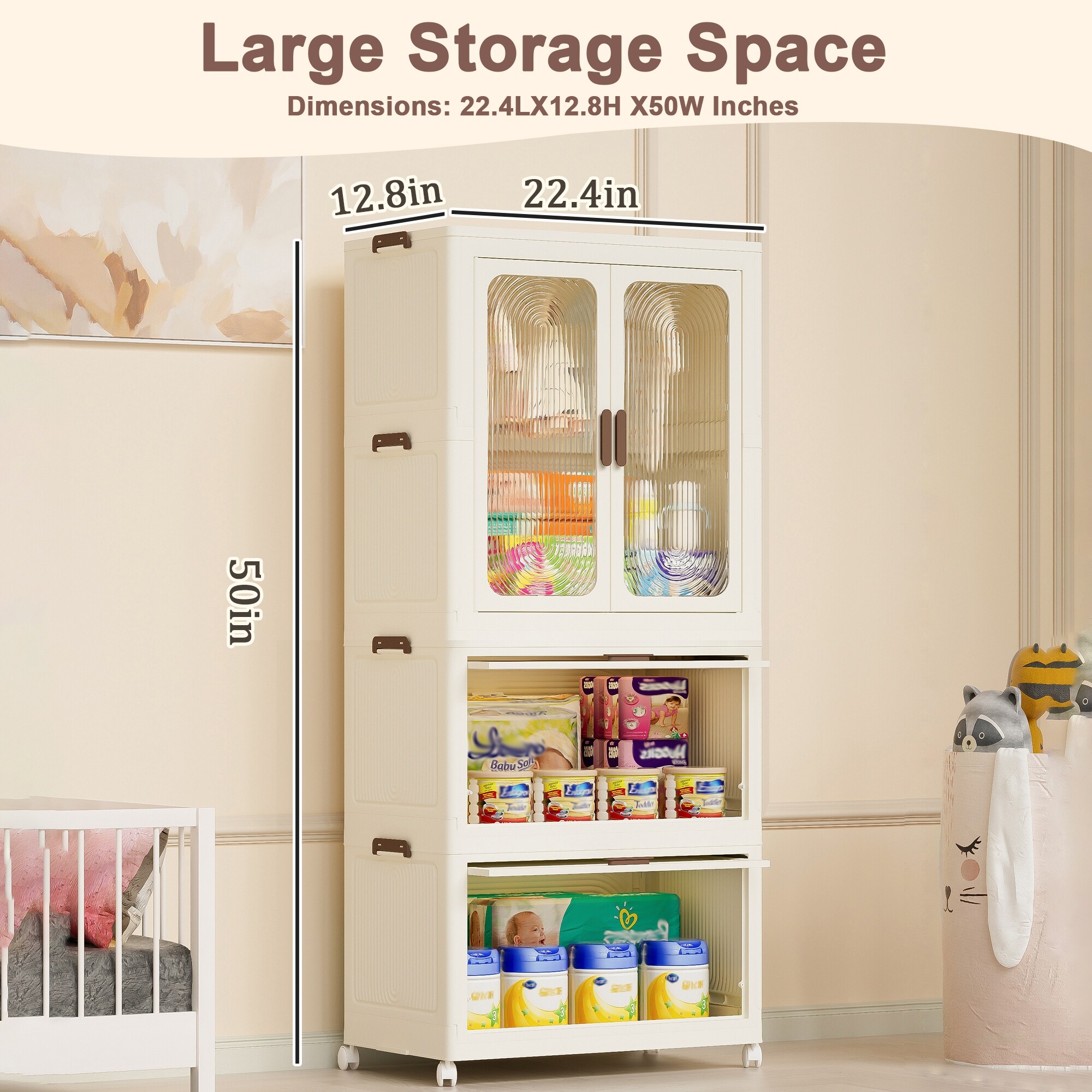 Portable Kids Closet Children s Wardrobe Foldable Baby Clothes Cabinet