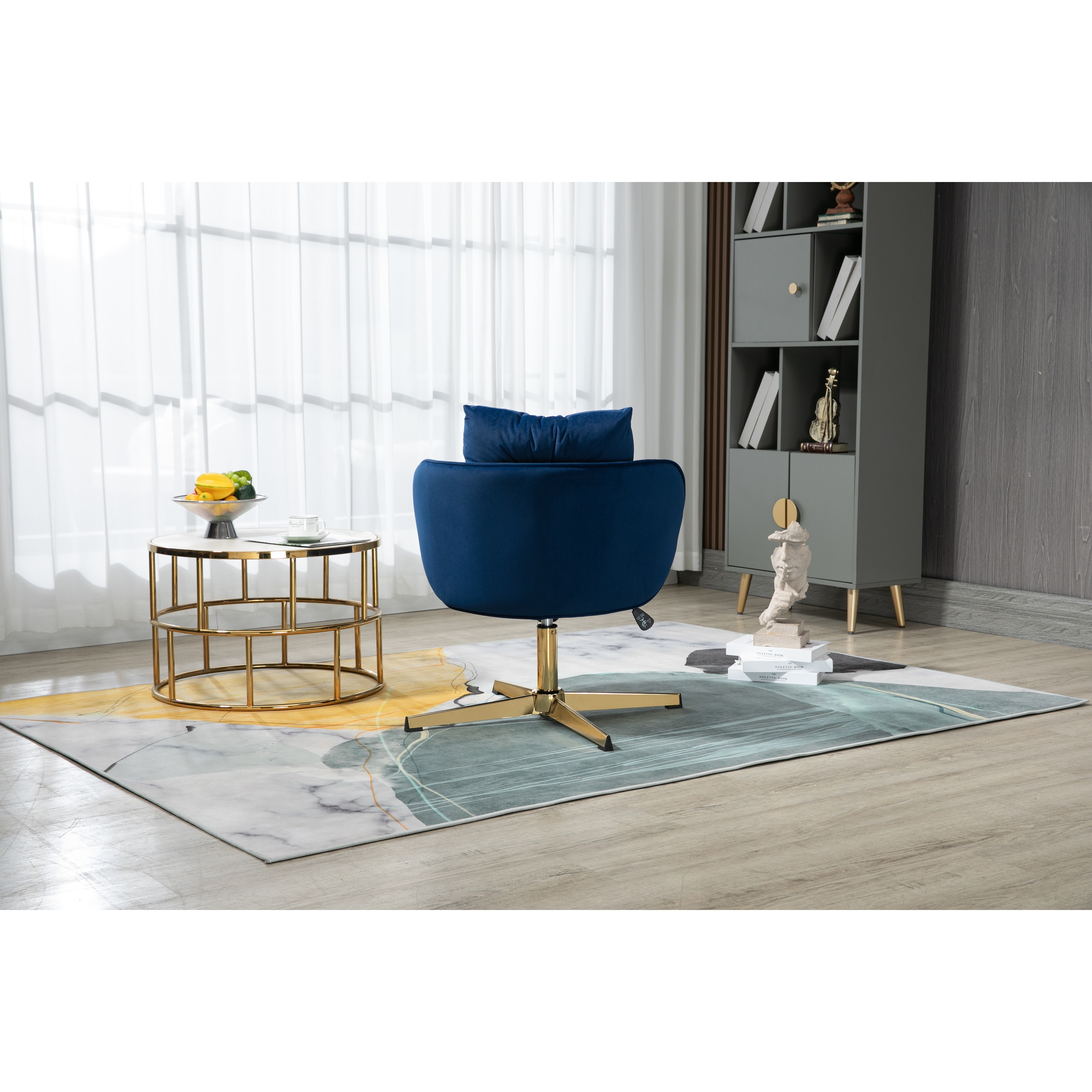 Versatile Swivel Accent Chair Office Desk Chair Vanity Chair