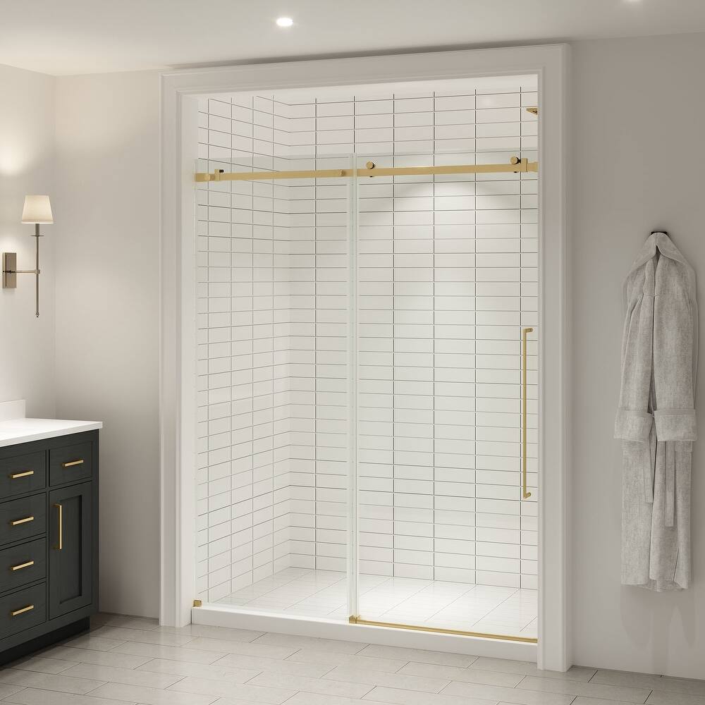 Selby Frameless Sliding Clear Alcove Shower Door