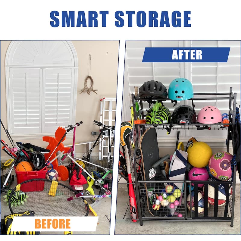 Sport Rack Sports Equipment Garage Organizer Sport Storage