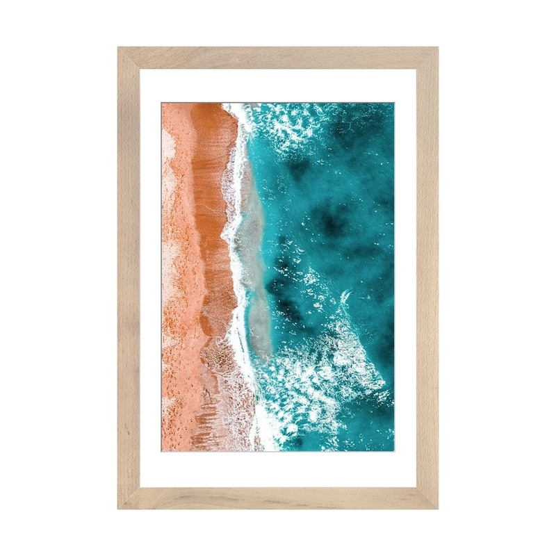 iCanvas "Aerial Waves" by Radu Bercan PFA - Natural - 32x24x1