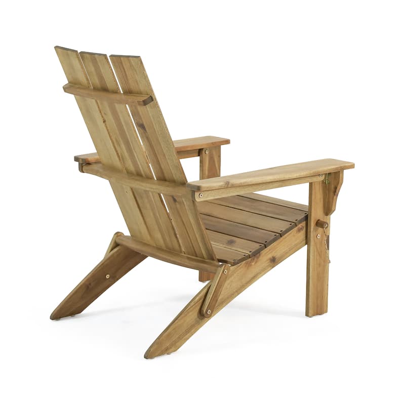 FOLDABLE ADIRONDACK CHAIR with Durable Wooden Frame, Perfect for Indoor and Outdoor