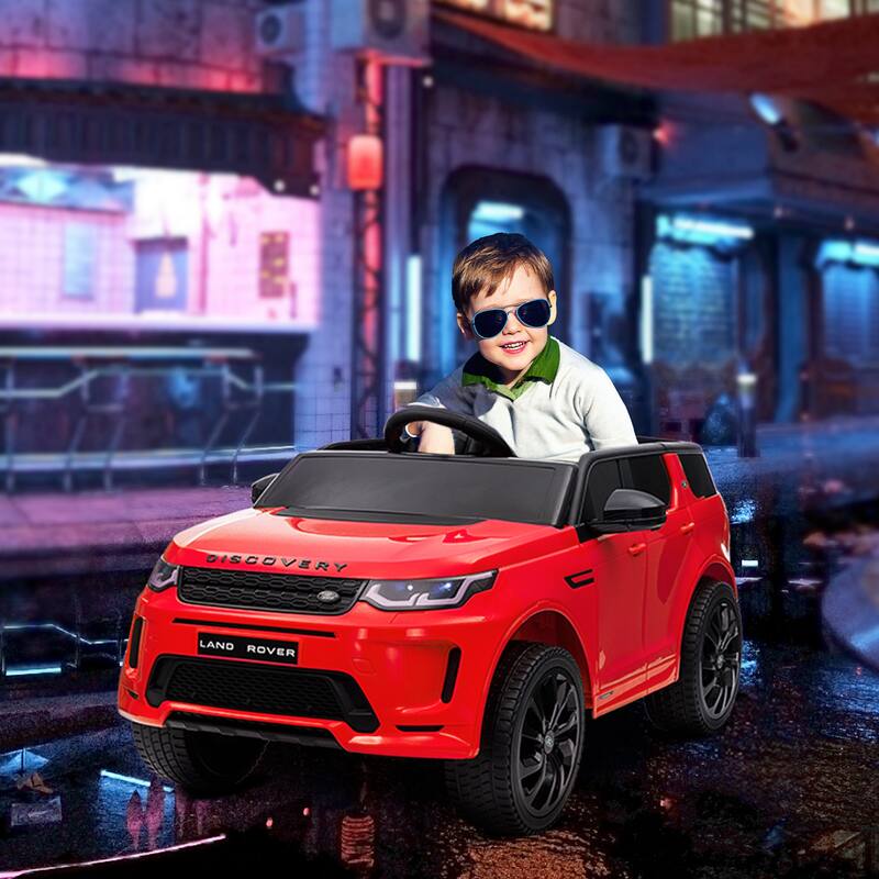 Qaba 12V Licensed Land Rover Discovery Sport Kids Electric Car, Remote Control, Soft Start, 3 Speeds, LED Lights & Music
