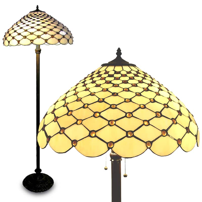 Tiffany-style Jewel Floor Lamp