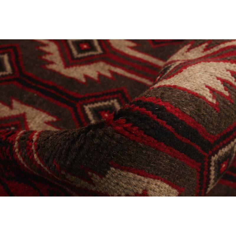 Hand-knotted Herati Red Wool Rug - 3'2" x 5'5"/3'2 x 5'5