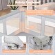 preview thumbnail 11 of 27, Honeyjoy Large Baby Playpen 50" x 50"/59" x 59" with Zipper Gate 50