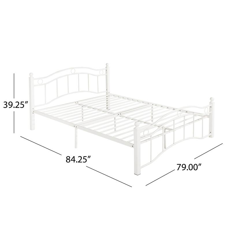 Bouvardia Contemporary Iron Bed Frame by Christopher Knight Home