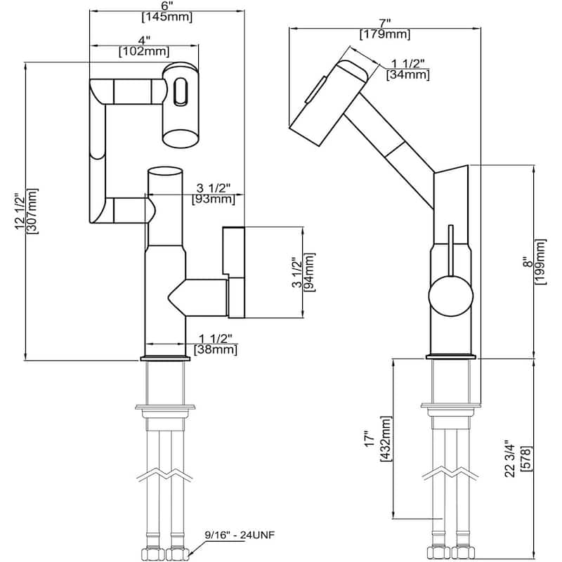 Lefton Rotatable Bathroom Faucet with Temperature Display in Fahrenheit (Batteries-Free), BF2204