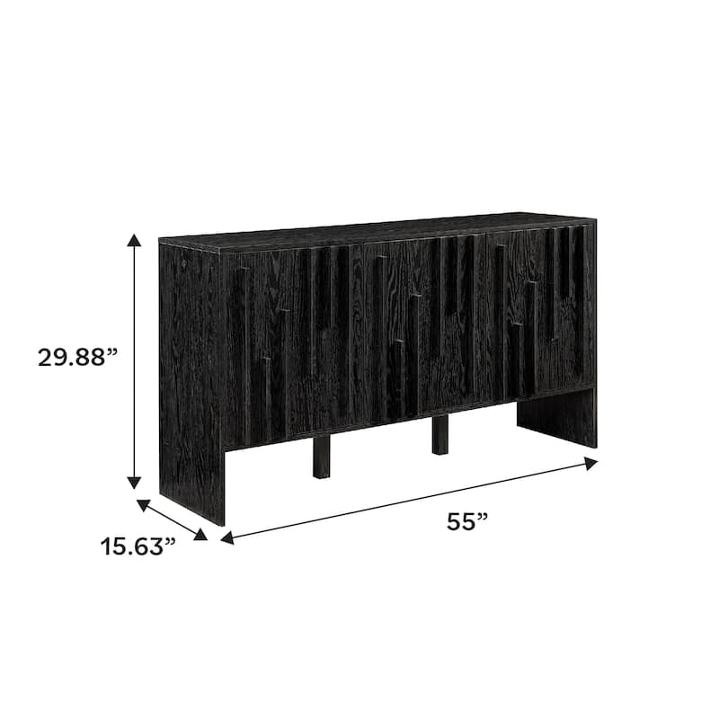 Middlebrook Designs Scandi Detailed-Door Buffet