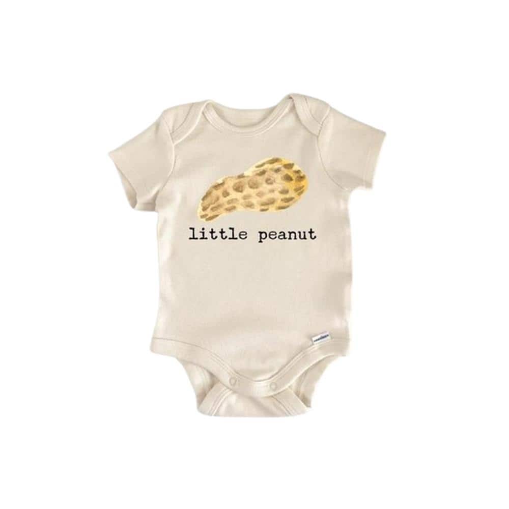 Peanut Elephant Nut - Baby Boy Girl Clothes Infant Bodysuit Funny Cute Newborn